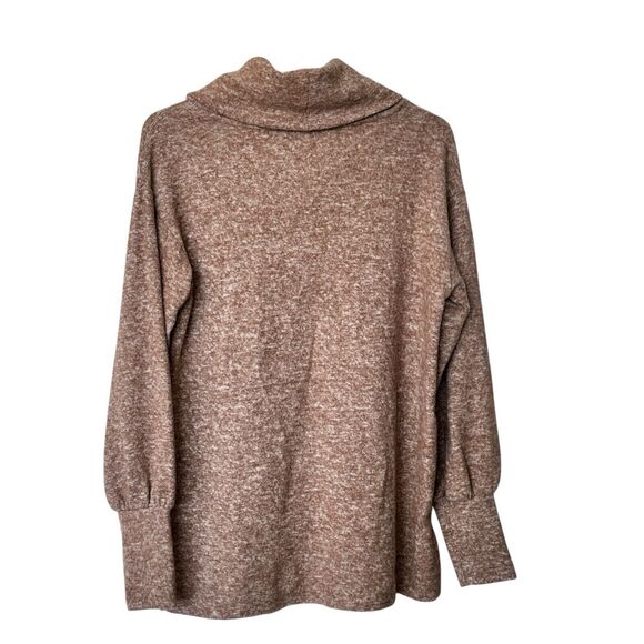Maeve Anthropologie Tan Turtleneck Cowl Sweater Women’s Size XSmall - Picture 2 of 7